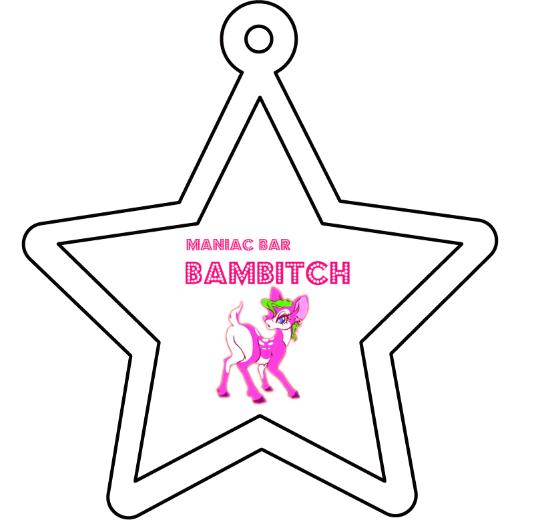 星形キーホルダー(クリア)