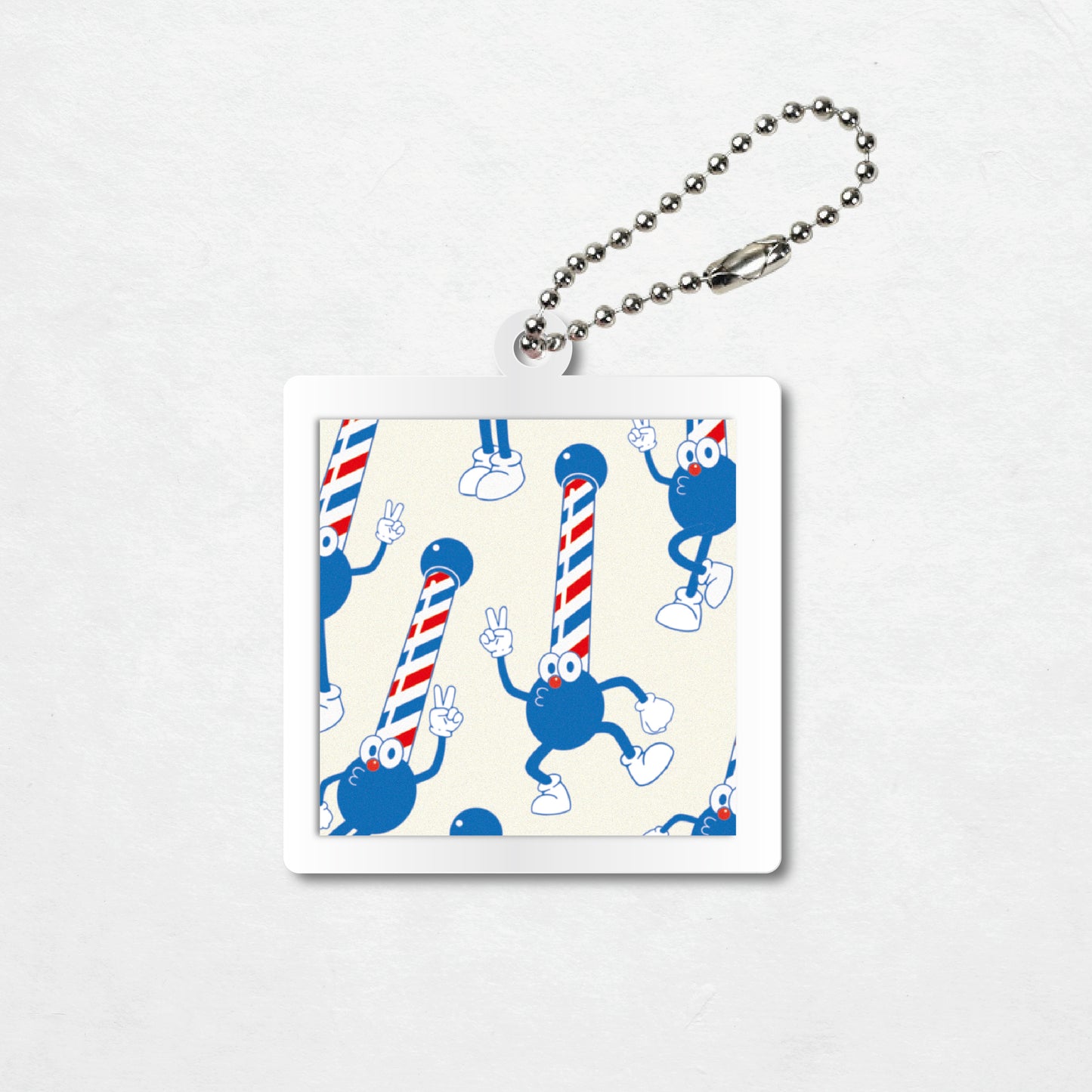 正方形キーホルダー(クリア)