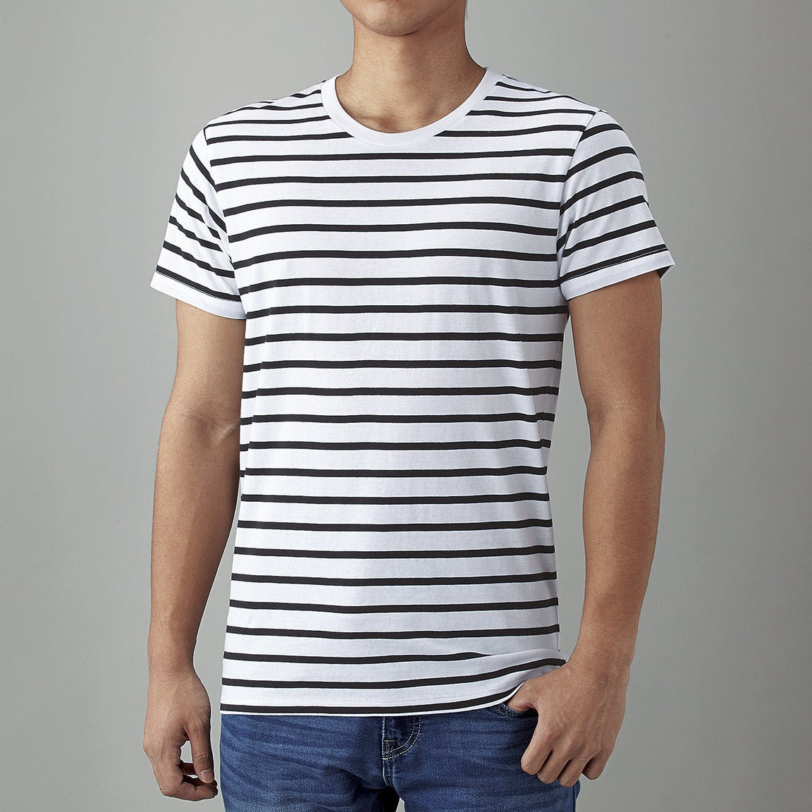 4.3オンス ナローボーダー Tシャツ