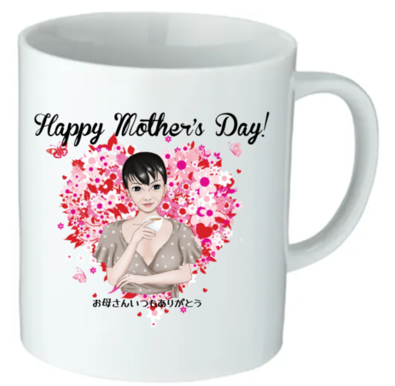HAPPY MOTHER`S DAY イラストマグカップ