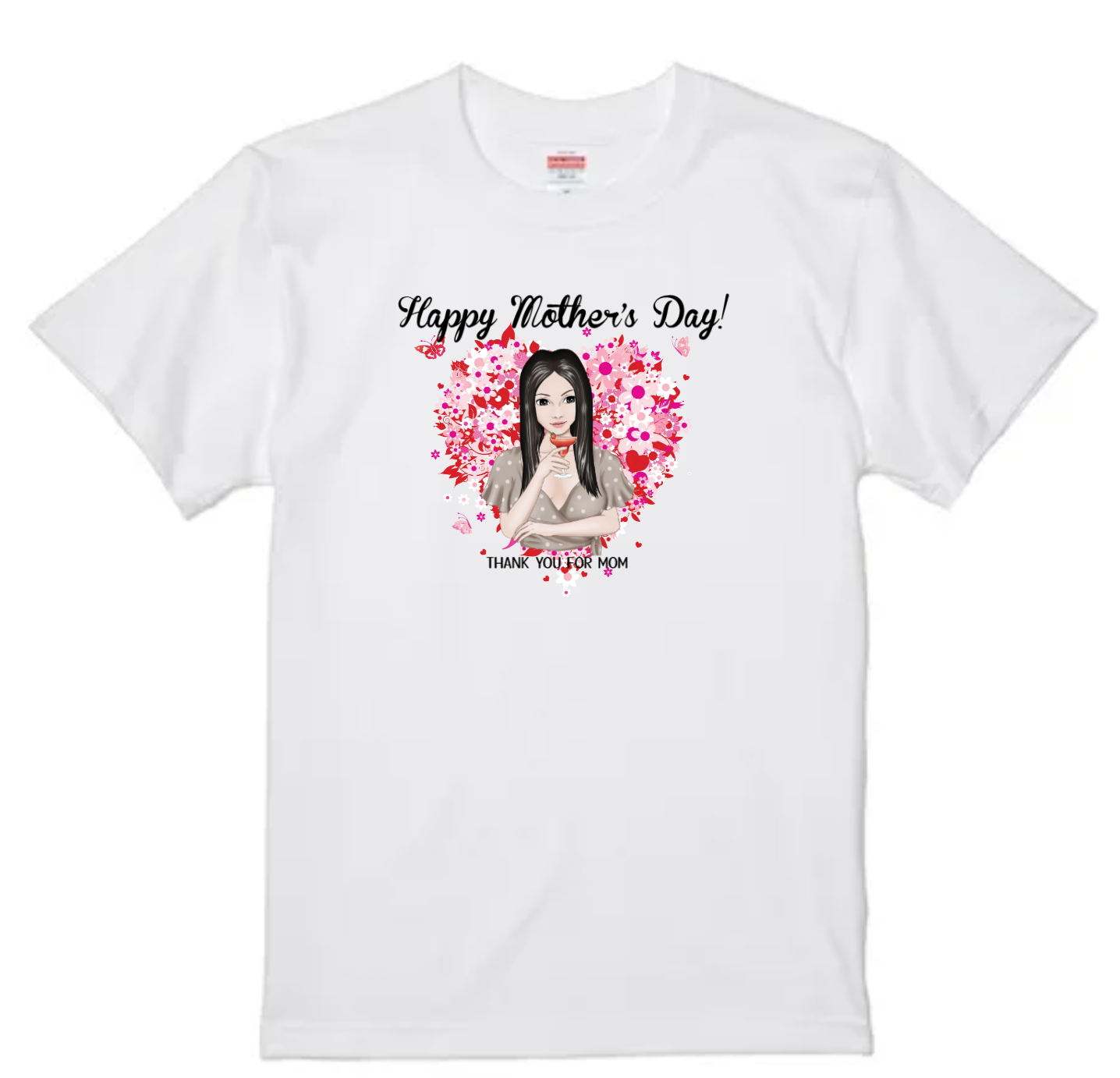 HAPPY MOTHER`S DAY イラストTシャツ