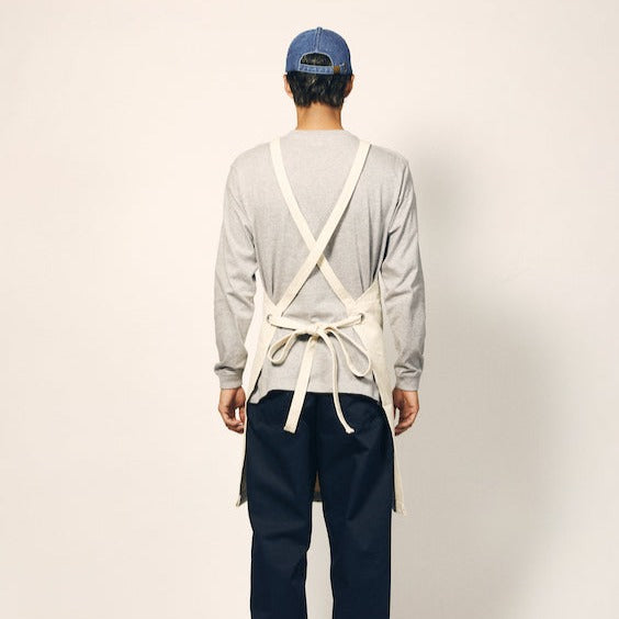 ウォッシュ キャンバス&ツイル エプロン(クロスタイプ)(品番 1384-01)