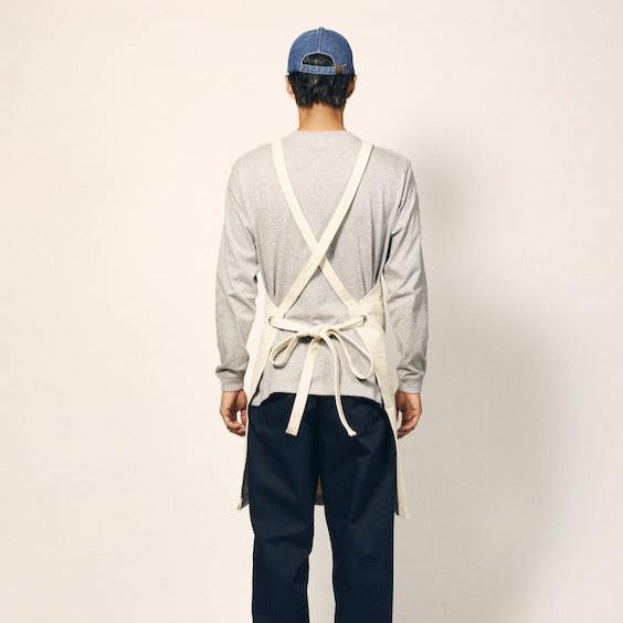ウォッシュ キャンバス&ツイル エプロン(クロスタイプ)(品番 1384-01)