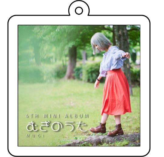正方形キーホルダー（クリア）